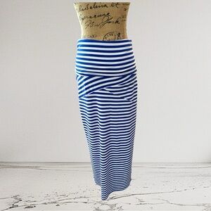 041 - Galya Striped Maxi Bodycon Striped Skirt/dress